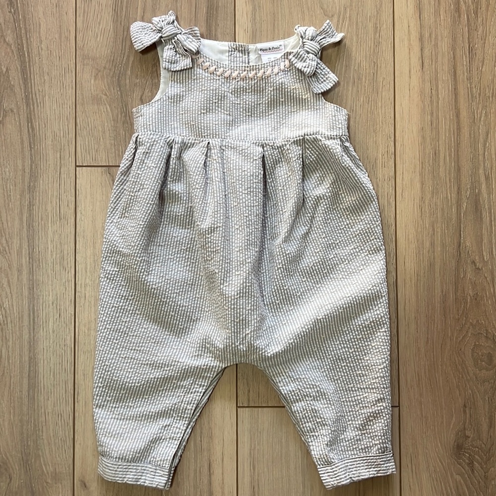 Piper and Posie Cotton Baby Girl Romper